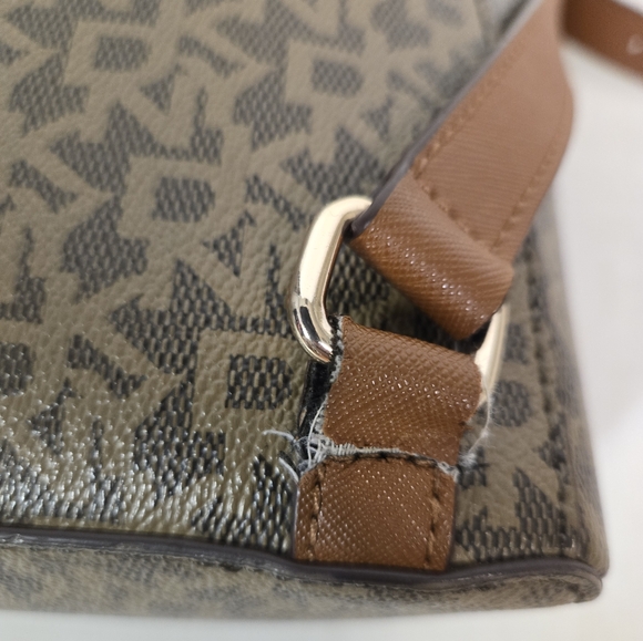 DKNY Logo Faux Leather Backpack - Picture 9 of 15